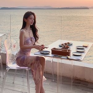 DFAY Dreamy Purple Midi Dress